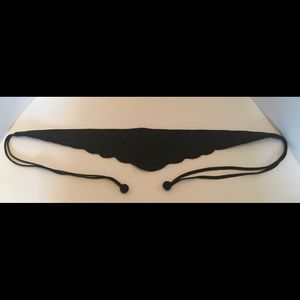 PAOLO VICO Black Beaded Cumberbun